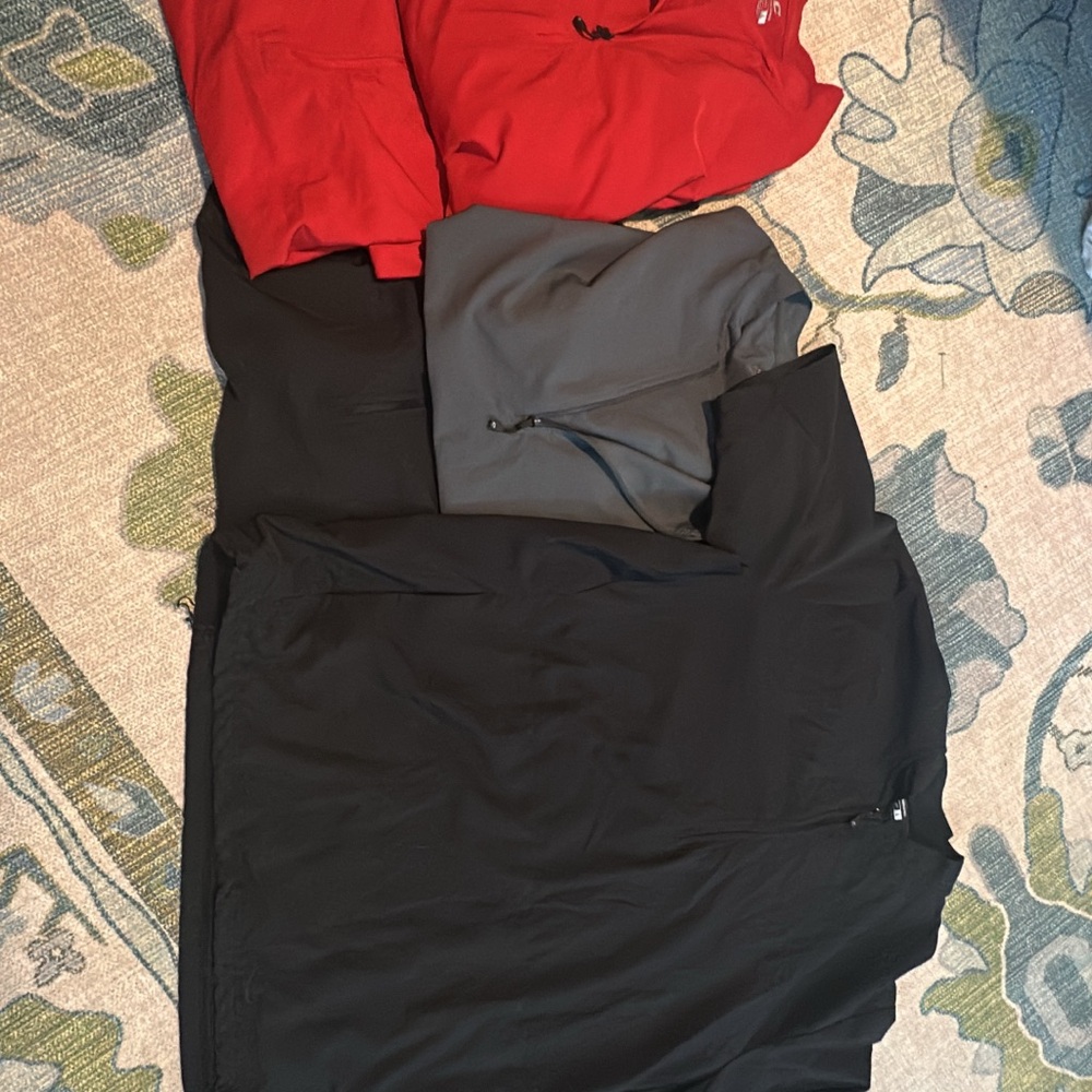 Trio of Zip-Up Jackets in Bold Colors